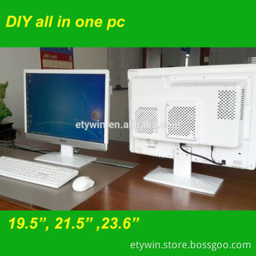 desktop computer of all in one pc type,new inventions all in one computer case integrated pc with monitor 23.6"LED monitor